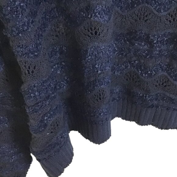 Farm Rio Navy Blue Mixed Stitches Cardigan - Picture 10 of 16